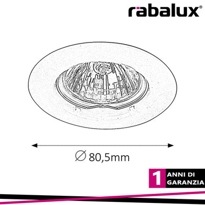 SPOT RELIGHT FIX GU5.3, 12V, SATIN CHROME