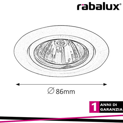 SPOT RELIGHT ROUND ADJ.. GU5.3, 12V, CHROME