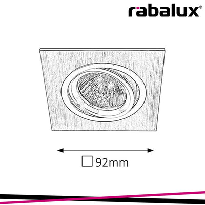 SPOT FASHION, DOWNLIGHT, ADJUSTABLE, SQUARE, GU5.3, 12V, ALU