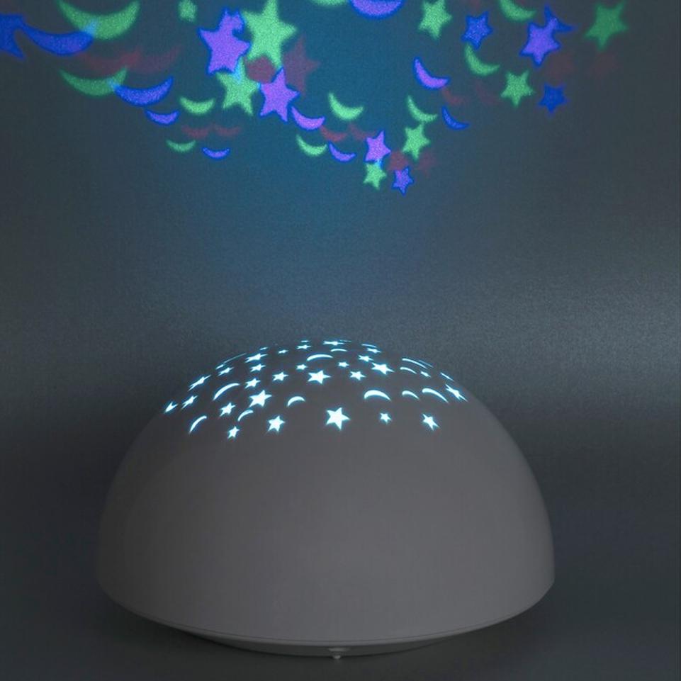LINA, STARY EFFECT PROJECTOR, WHITE, IN-BUILT LED 0,5W RGB,