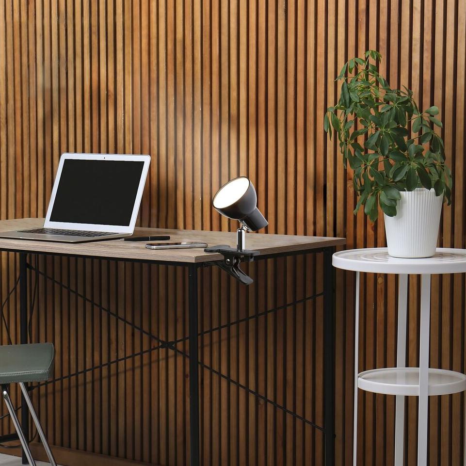 NOAH, CLIP LAMP, BLACK, IN-BUILT LED 5W 360LM 3000K, CABEL S