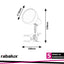 NOAH, CLIP LAMP, GREY, IN-BUILT LED 5W 360LM 3000K, CABEL SW