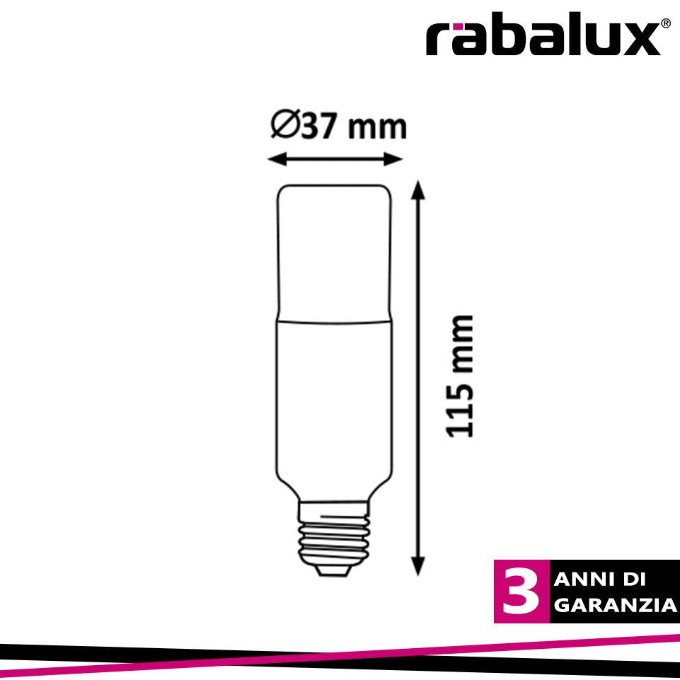 SMD LED E27 T37 LIGHTSOURCE, 9W, 720LM, 3000K, D37 X H115 MM