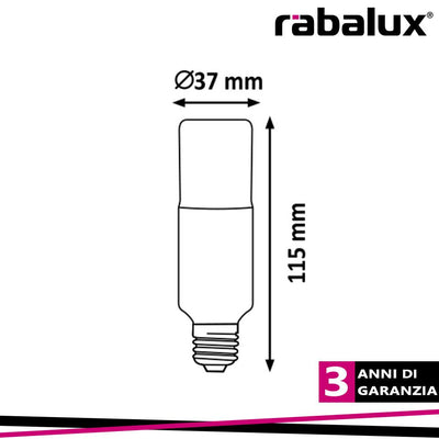 SMD LED E27 T37 LIGHTSOURCE, 9W, 720LM, 3000K, D37 X H115 MM