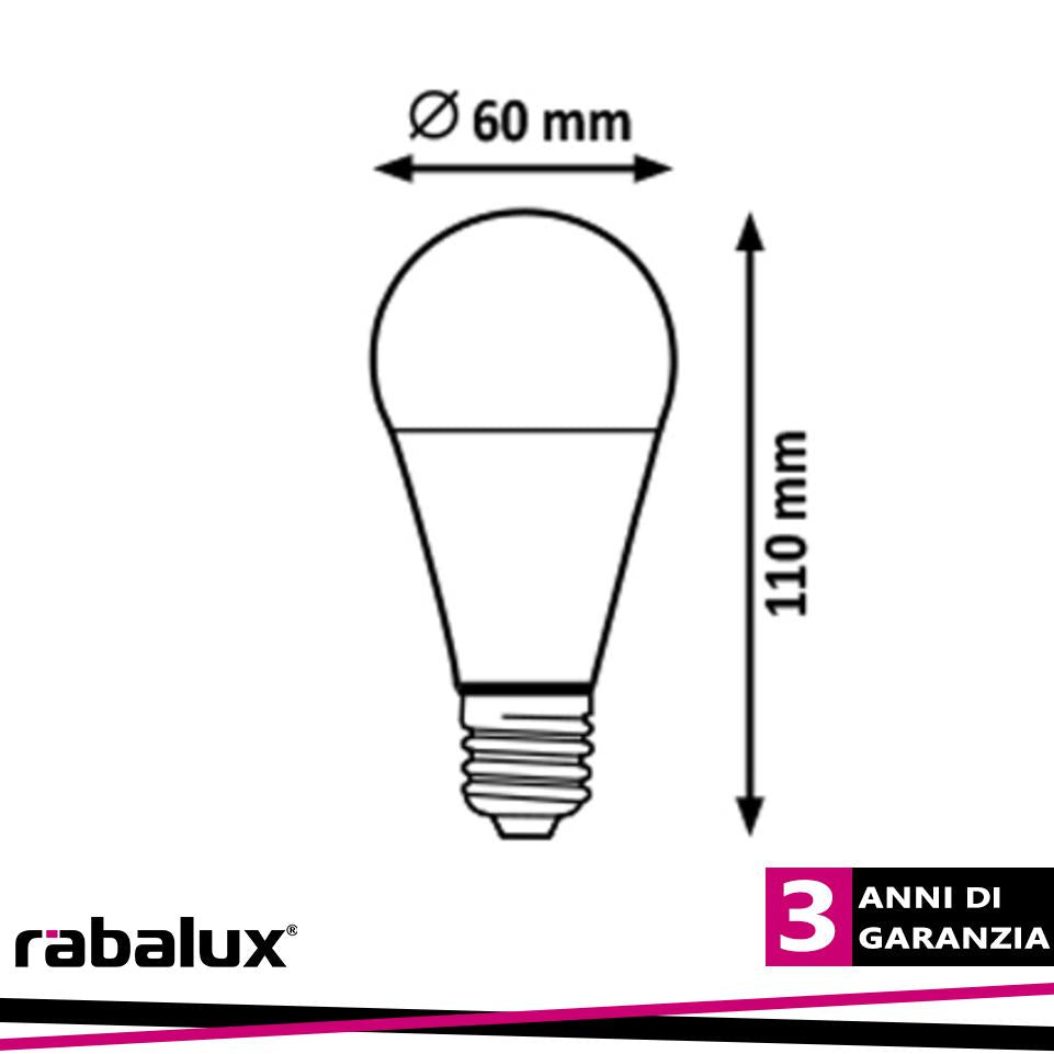 SMD-LED E27 A60 LIGHTSOURCE, 10W, 850LM, 6500K, D60 X H110 M