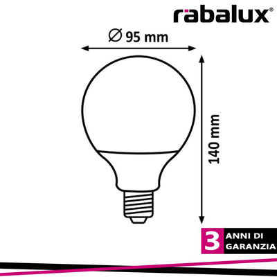 SMD LED E27 G95 14W 2700K 1521LM,