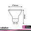 SMD-LED GU10 LIGHTSOURCE 7W 540LM 3000K D50 X H54 MM