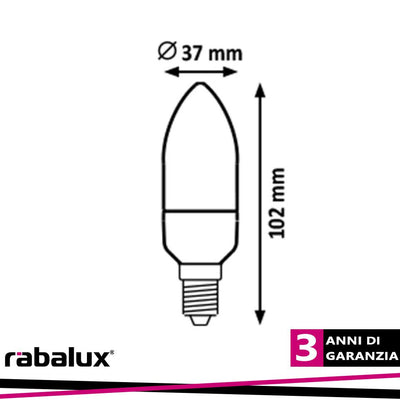 SMD-LED E14 C37 5W 3000K 440LM CANDELA