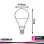 BULB LED E14 G45 8W 3000K 760LM