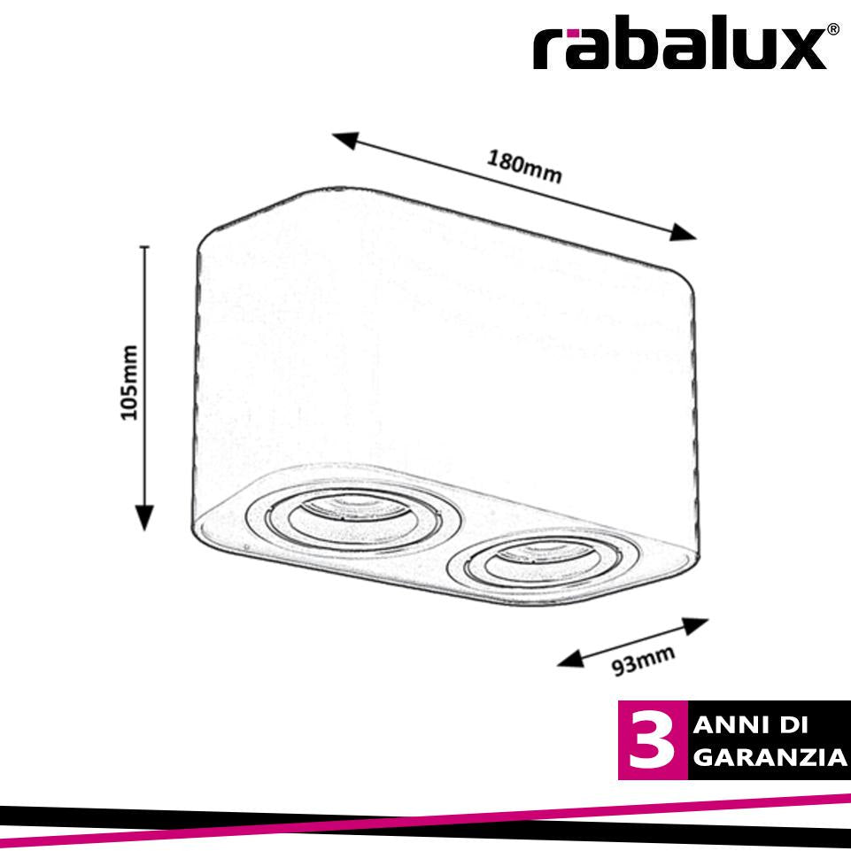 KOBALD, INDOOR ALUMINIUM CEILING LAMP, RECTANGLE DOWNLIGHT 1