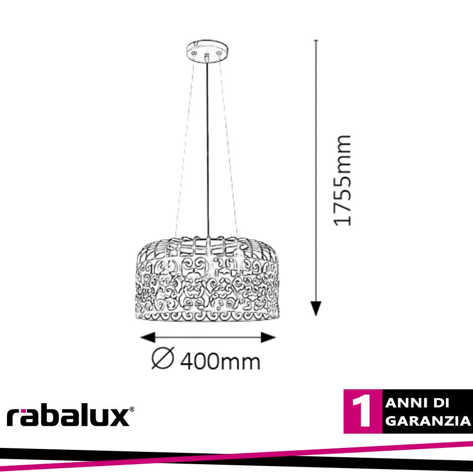 ALESSANDRA, VINTAGE DESIGNED PENDANT LAMP