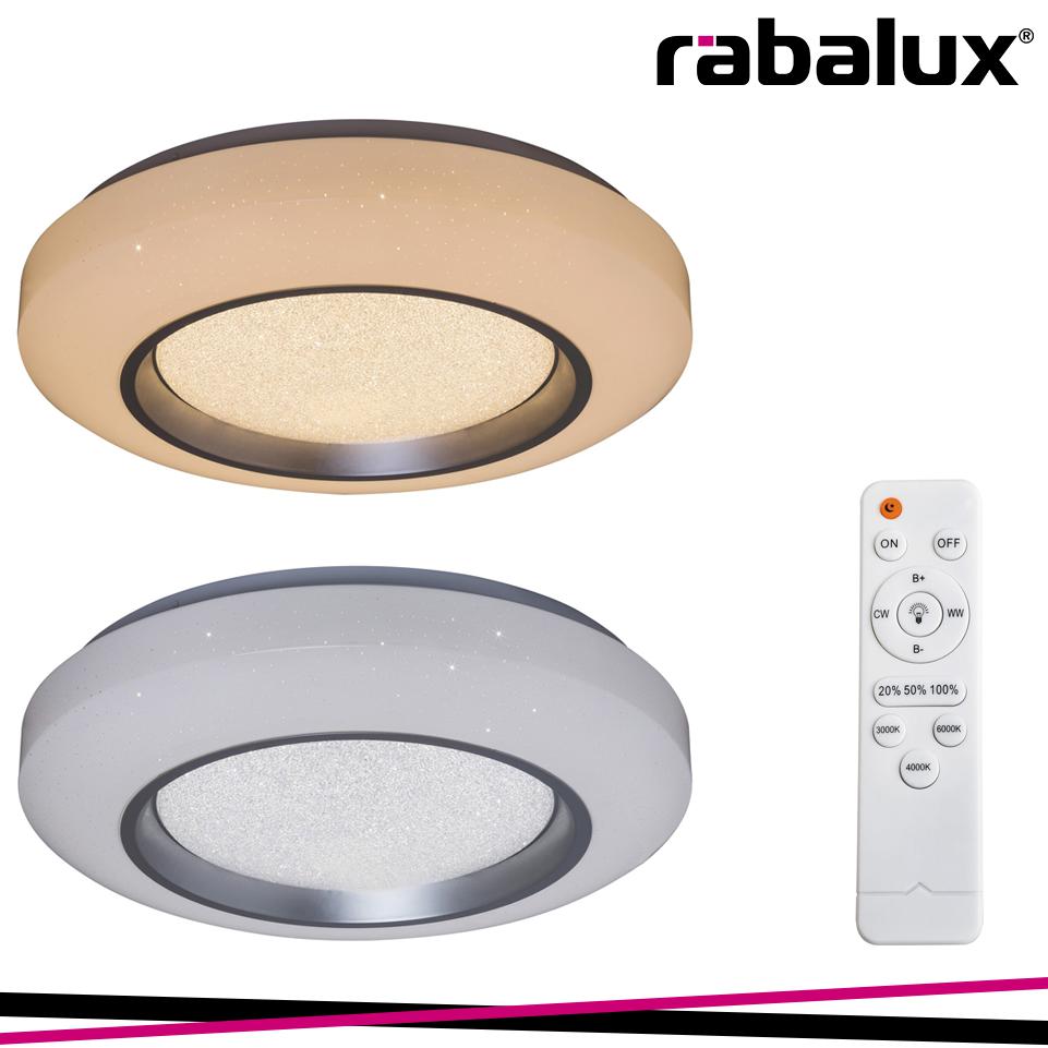 TAYLOR, SPARKLING CEILING LAMP WITH IN-BUILT LED AND REMOTE