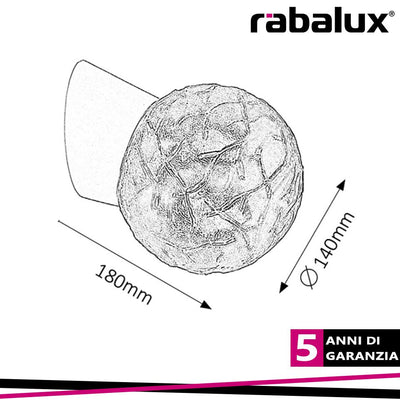 GRACE, WALL LAMP, D14CM E27