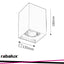 MADDOX, TRENDY MATTE GREY CEILING DOWNLIGHT