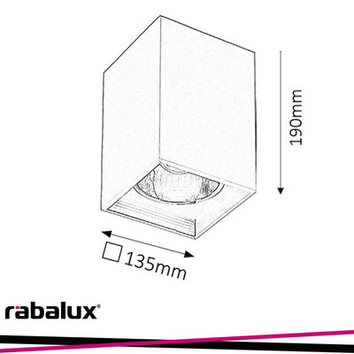 MADDOX, TRENDY MATTE GREY CEILING DOWNLIGHT