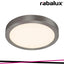 LOIS, SURFACE MOUNTED, SATIN CHROME ROUND LAMP WITH IN-BUILT