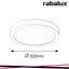 LOIS, SURFACE MOUNTED, SATIN CHROME ROUND LAMP WITH IN-BUILT