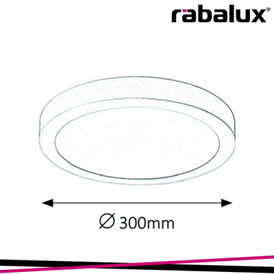 LOIS, SURFACE MOUNTED, SATIN CHROME ROUND LAMP WITH IN-BUILT