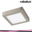 LOIS, SURFACE MOUNTED, SATIN CHROME SQUARE LAMP WITH IN-BUIL