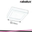 LOIS, SURFACE MOUNTED, SATIN CHROME SQUARE LAMP WITH IN-BUIL