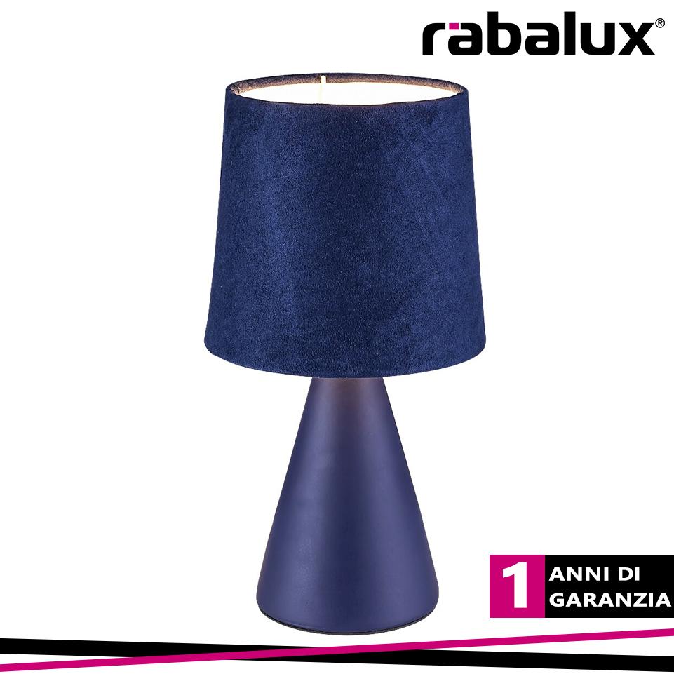 NALANI, VELVET TABLE LAMP, BLUE, E14 1XMAX40W, CABLE COLOR B