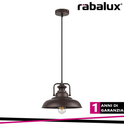 KYLE, INDUSTRIAL STYLE DARK BROWN PENDANT