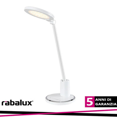 TEKLA, METAL LED TABLE LAMP, WHITE, BUILT-IN LED 10W 700LM D