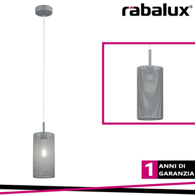 CALLIA, METAL PENDANT LAMP, E14 1X MAX 25W, GREY