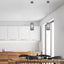CALLIA, METAL PENDANT LAMP, E14 1X MAX 25W, GREY