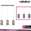 CALLIA, METAL PENDANT LAMP, E14 3X MAX 25W, GREY