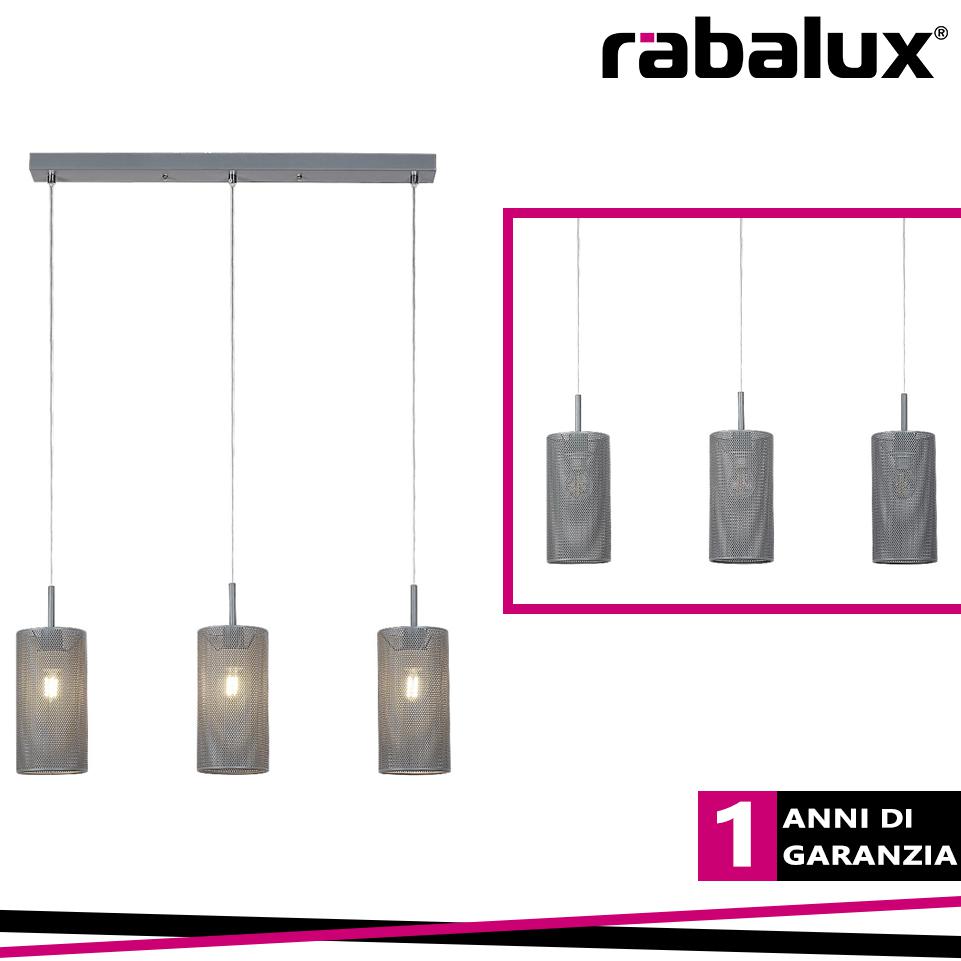 CALLIA, METAL PENDANT LAMP, E14 3X MAX 25W, GREY