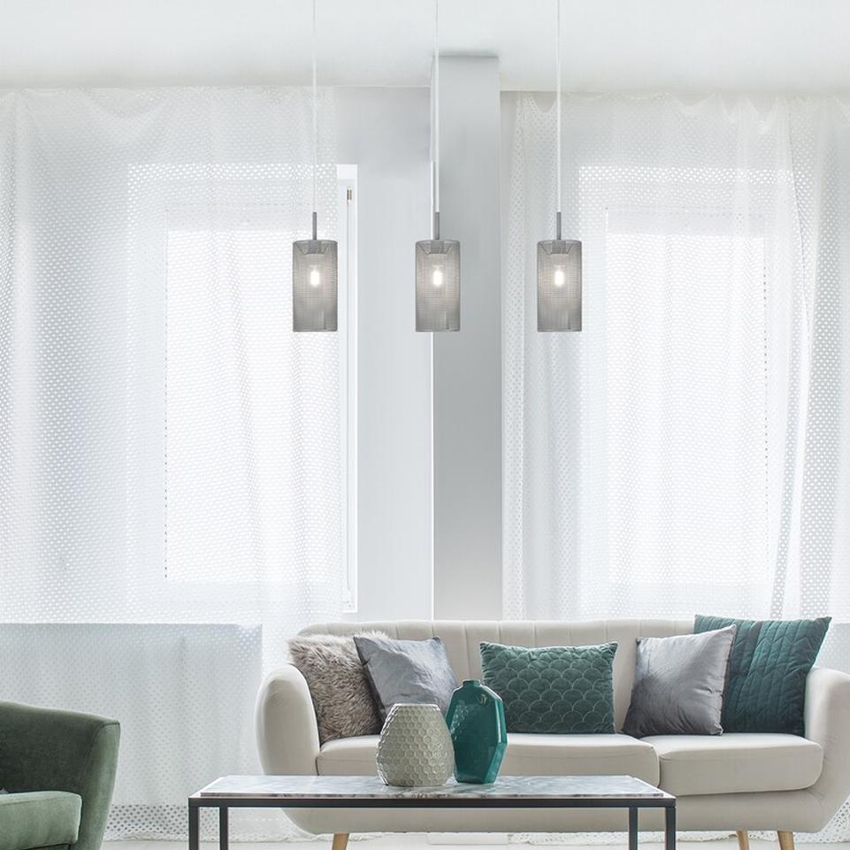 CALLIA, METAL PENDANT LAMP, E14 3X MAX 25W, GREY