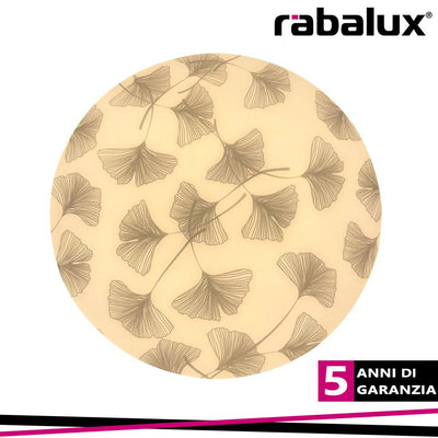 BENITA, LED CEILING LAMP, WHITE MATT GINGKO PATTERN, 18W 900