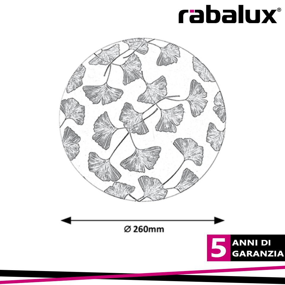 BENITA, LED CEILING LAMP, WHITE MATT GINGKO PATTERN, 18W 900