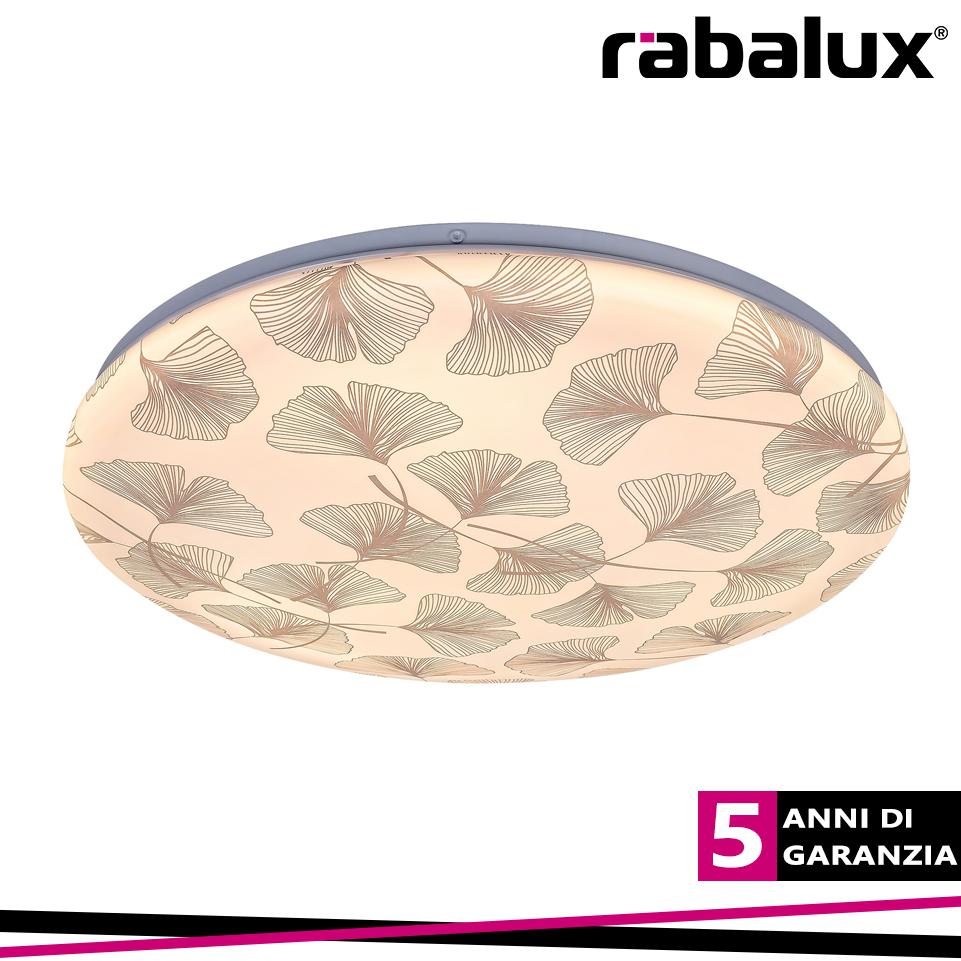 BENITA, LED CEILING LAMP, WHITE MATT GINGKO PATTERN, 24W 120
