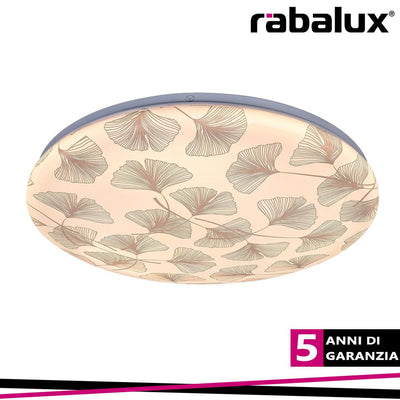 BENITA, LED CEILING LAMP, WHITE MATT GINGKO PATTERN, 24W 120