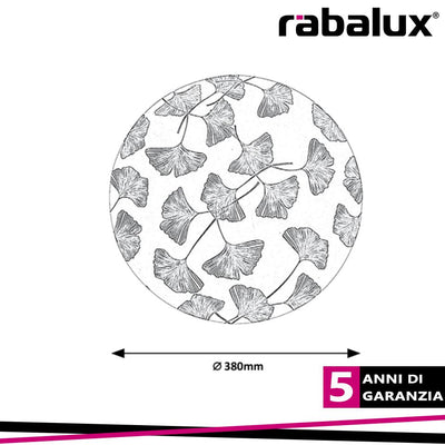 BENITA, LED CEILING LAMP, WHITE MATT GINGKO PATTERN, 24W 120