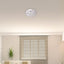 BENITA, LED CEILING LAMP, WHITE MATT GINGKO PATTERN, 24W 120