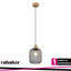 GRENDEL, INDOOR METAL PENDANT LAMP, E27 1X MAX 60W, BEECH WO