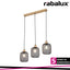 GRENDEL, INDOOR METAL PENDANT LAMP, E27 3X MAX 60W, BEECH WO