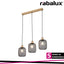 GRENDEL, INDOOR METAL PENDANT LAMP, E27 3X MAX 60W, BEECH WO