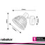 RATTAN, INDOOR METAL RATTAN BAMBOO SPOT LAMP, E14 1X MAX 15W