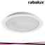 SHAUN, RECESSED PLASTIC LED PANEL CEILING LAMP, WHITE, BUILT