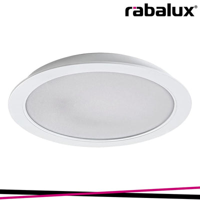 SHAUN, RECESSED PLASTIC LED PANEL CEILING LAMP, WHITE, BUILT