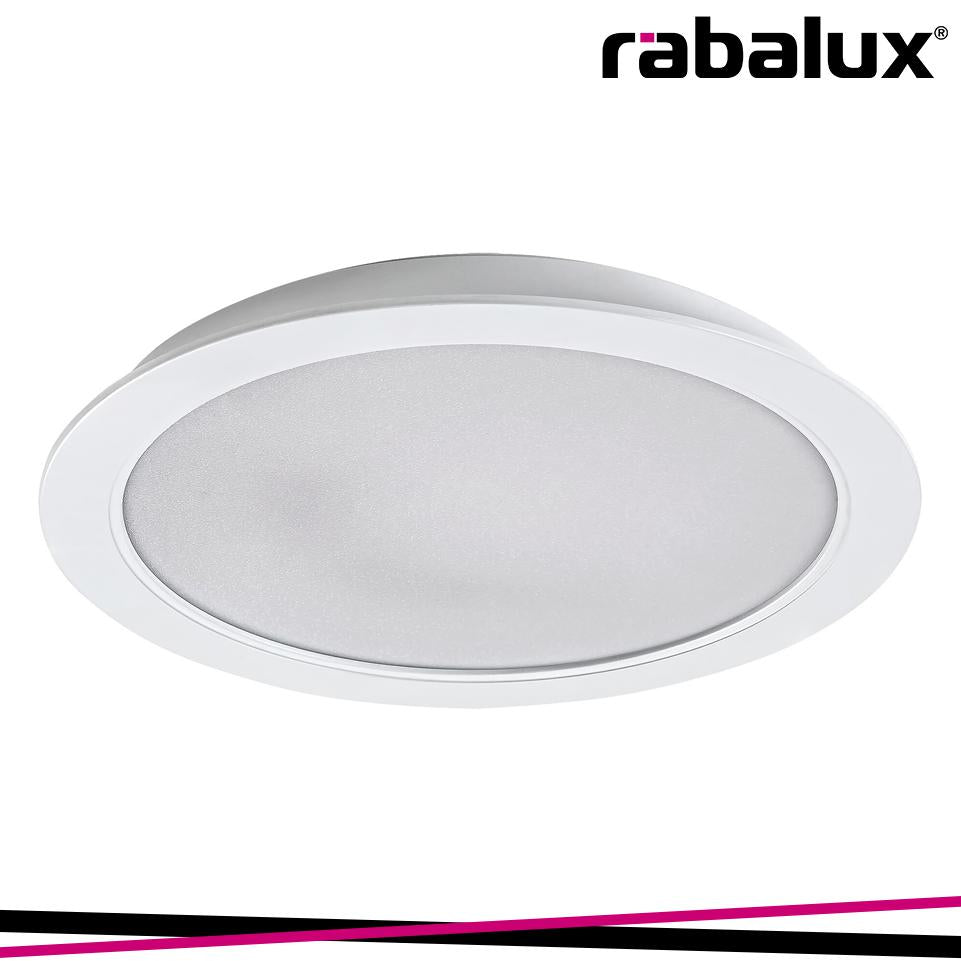 SHAUN, RECESSED PLASTIC LED PANEL CEILING LAMP, WHITE, BUILT