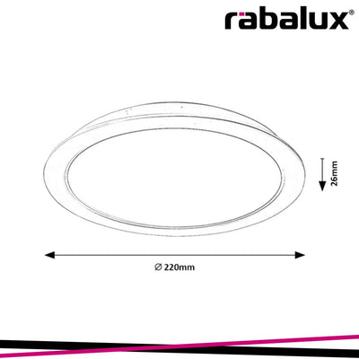 SHAUN, RECESSED PLASTIC LED PANEL CEILING LAMP, WHITE, BUILT