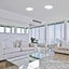 SHAUN, RECESSED PLASTIC LED PANEL CEILING LAMP, WHITE, BUILT