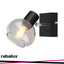 SULLIVAN, INDOOR WALL LAMP, E14 1X MAX 40W, BLACK, TINTED GL