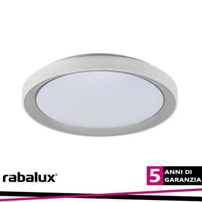 EVEREST, SMART WIFI LED CEILING LAMP, SILVER WITH WHITE SHAD