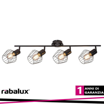 BELANO, METAL SPOT , E27 4XMAX 40W, MATT BLACK